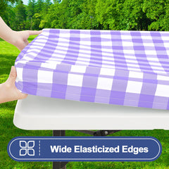 Close-up of Smiry picnic table cover material