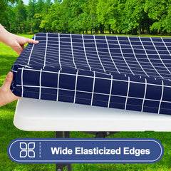 Close-up of Smiry Picnic Table Cover showcasing waterproof fabric