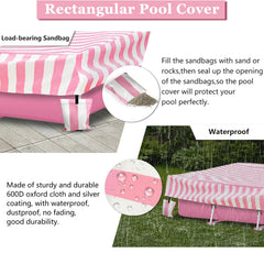 Close-up of Sobana Rectangular Pool Cover material