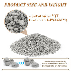 Close-up of Sumloty Pumice 1/4 inch particles