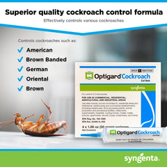 Close-up of Syngenta Optigard Cockroach Gel tube