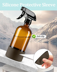 Close-up of TERESRY spray bottle nozzle showing mist setting