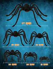 Close-up of the 30-inch plush spider from the HOPOCO set