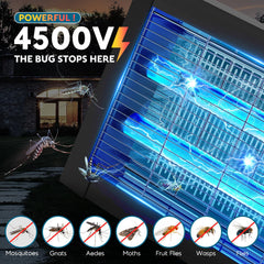 Close-up of the 4500V electrified grid of the bug zapper