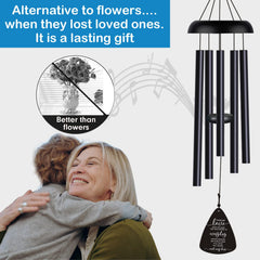 Close-up of the aluminum tubes on JUST FOR WIND Wind Chimes