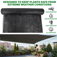 close-up of the breathable mesh design of winemana shade cloth