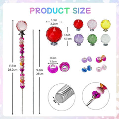 Close-up of the crystal balls included in the DIY kit