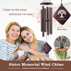 Close-up of the Doopeer wind chime's bronze finish