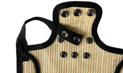 Close-up of the DOWN UNDER OUTDOORS Chicken Saddle material