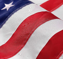 Close-up of the embroidered stars on DANF FLAG American Flag