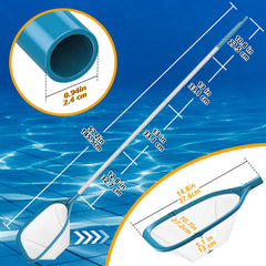 Close-up of the ergonomic handle of SORSWEET pool skimmer net