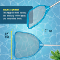 Close-up of the fine mesh netting of U.S. Pool Supply Skimmer Net