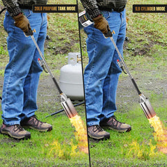 Close-up of the GasBRUH weed burner nozzle