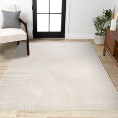 Close-up of the high-low pile on the JONATHAN Y Hallie Rug