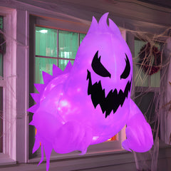 Close-up of the Joiedomi inflatable ghost's details
