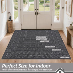 Close-up of the non-slip backing of BEQHAUSE doormat