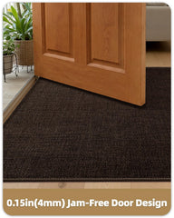 Close-up of the non-slip rubber backing of Color&Geometry Indoor Door Mat