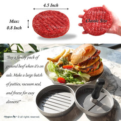 Close-up of the non-stick surface of Meykers Hamburger Press