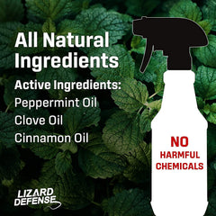 Close-up of the peppermint oil spray nozzle