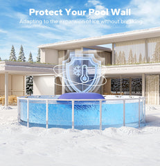 Close-up of the POOLHACKER Winter Pool Pillow valve