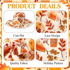 Close-up of the pumpkin spice latte goose outfit details