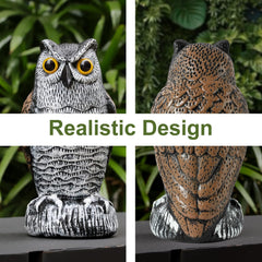Close-up of the realistic feather texture on OFFO owl statue