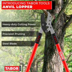 Close-up of the sharp hardened carbon steel blade of the TABOR TOOLS GG12A