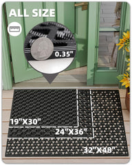 Close-up of the textured surface of Color&Geometry door mat
