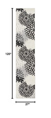 Close-up of the textured surface of Nourison Aloha area rug
