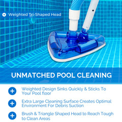 Close-up of the Tri-Vac head design with bristles