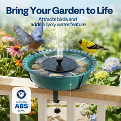 Close-up of the VIVOHOME solar fountain nozzle options