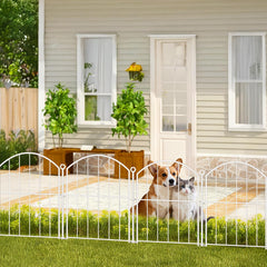 Close-up of Thrivinest Decorative Garden Fence snap circle design