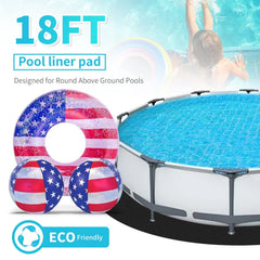 Close-up of TIEBOLA Pool Liner Pad texture