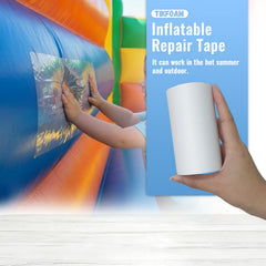 Close-up of Tikfoam inflatable repair tape texture