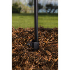 Close-up of TIKI Metal Torch Stake adjustable slot