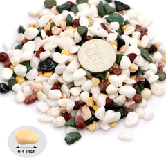 Close-up of TOYPOPOR 6LB gravel pebbles showing texture