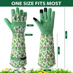 Close-up of Trifabricy Gardening Gloves showing touchscreen capability