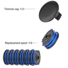 Close-up of TRUSTLIONTEK AC41RL3 spool line with 0.065 inch diameter