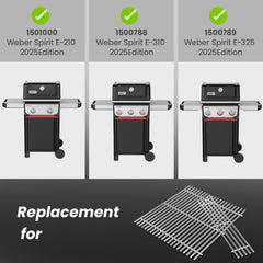 Close-up of Uniflasy stainless steel grill grate