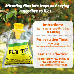Close-up of USKICH Fly Trap filled with water