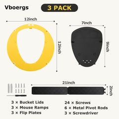 Close-up of Vboergs Mouse Trap Bucket lid and mechanism