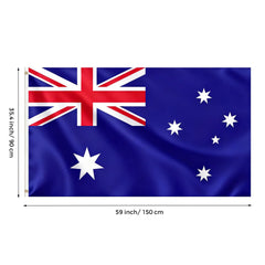 Close-up of VELIFFCO Australia Flag made of polyester