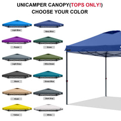 Close-up of ventilation ports on UNICAMPER canopy