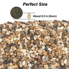Close-up of Virekm River Rocks showing smooth finish and natural colours