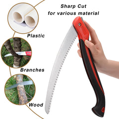 Close-up of WEIMELTOY SK5 blade on pruning saw