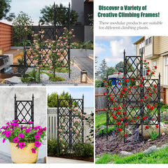 Close-up of WellSign trellis design and material