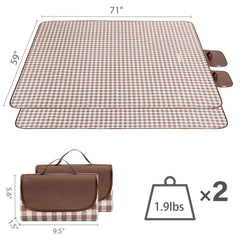 Close-up of Wind Tour Picnic Blanket texture and waterproof surface