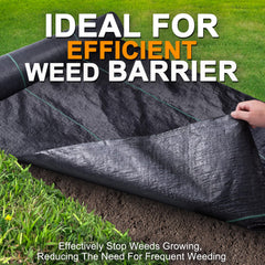 Close-up of Winisok weed barrier fabric showing texture