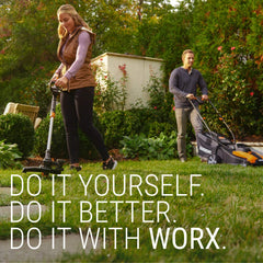 Close-up of WORX Leaf Collection System adapter