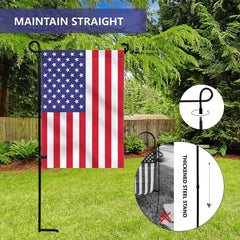 Close-up of YEAHOME flagpole featuring rubber stopper and clip